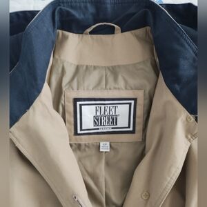 Women's Vintage Sears Fleet Street Rainwear Outerwear Trench Coat Size 12 Petite